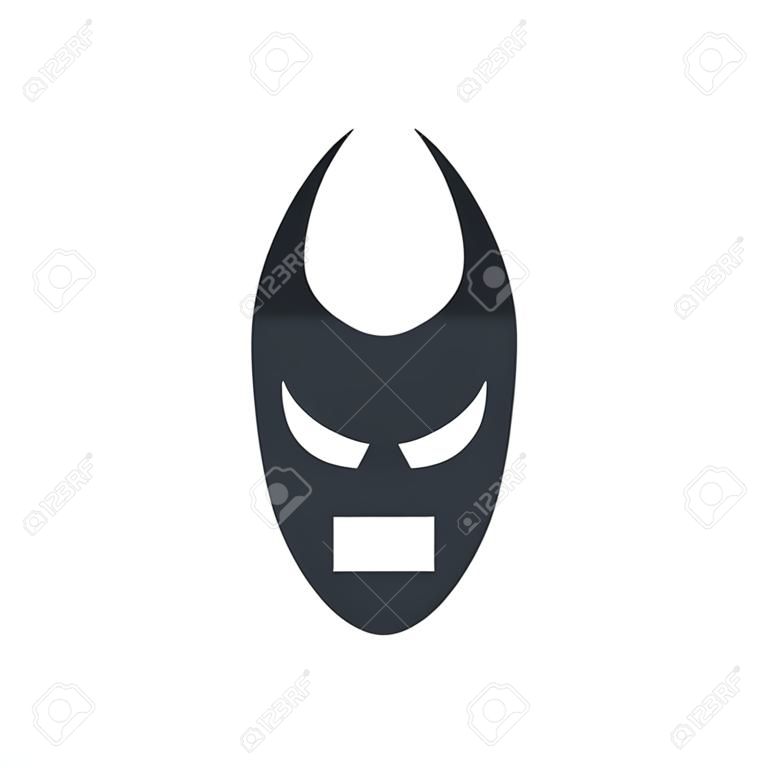 Duivel masker pictogram vector geïsoleerd op witte achtergrond voor uw web en mobiele app ontwerp, Duivel masker logo concept
