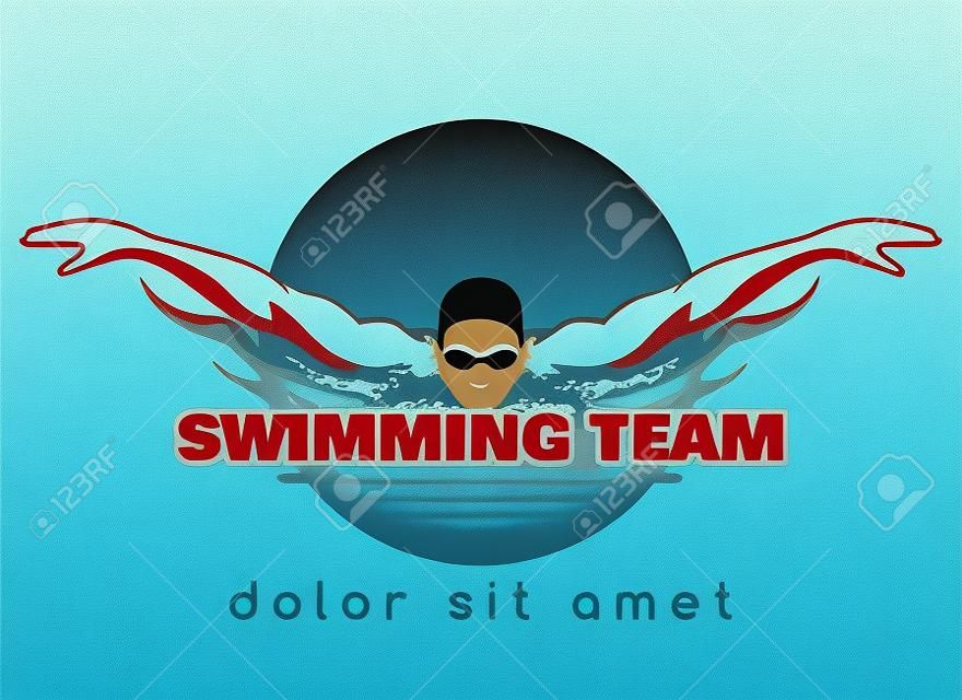 Schwimmer-Symbol.