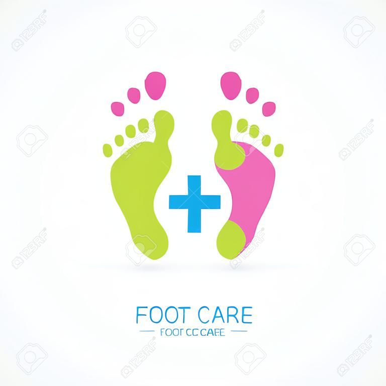 Foot care logo,foot spa logo,foot symbol logo,foot icon,vector logo template