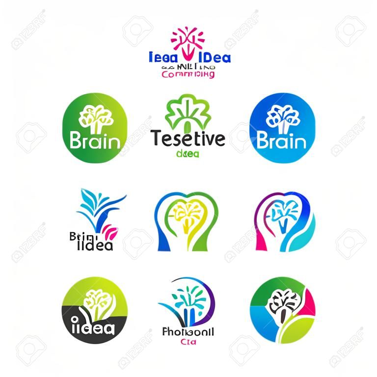 Collection de modèles de logo Brain et idée