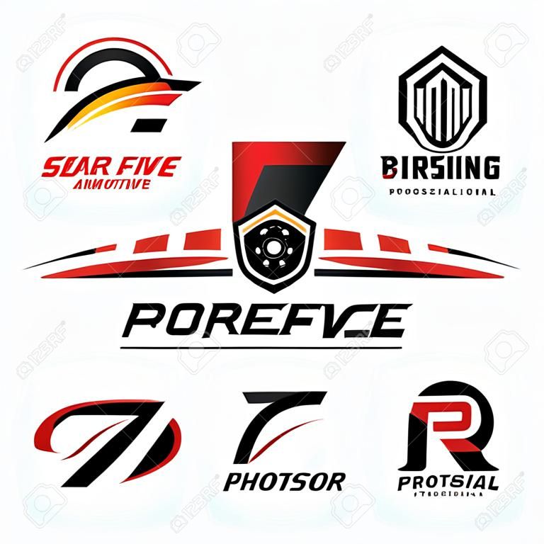 Car and automotive logo set