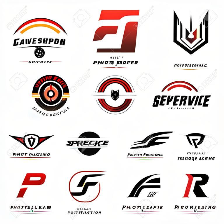 Conjunto de logotipos para automóviles y automóviles
