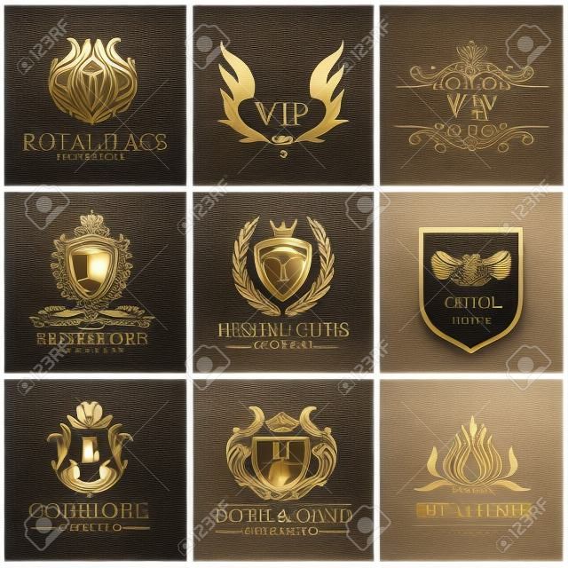 Luxury Logo Set Design For Hotel And Fashion Brand Identity Royalty Free  SVG, Cliparts, Vectors, and Stock Illustration. Image 81168630.