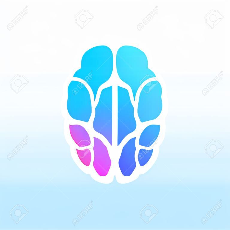 Menschliches Gehirn medizinisch. inneres Organ. neurales Netzwerk. Brainstorming, Idee.