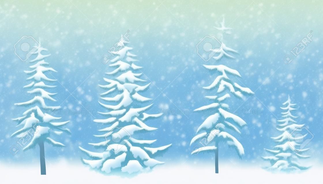 Vibrant Holiday Trees In A Winter Wonderland 3d Rendered Background,  Christmas Minimal, White Christmas Tree, Christmas Graphic Background Image  And Wallpaper for Free Download