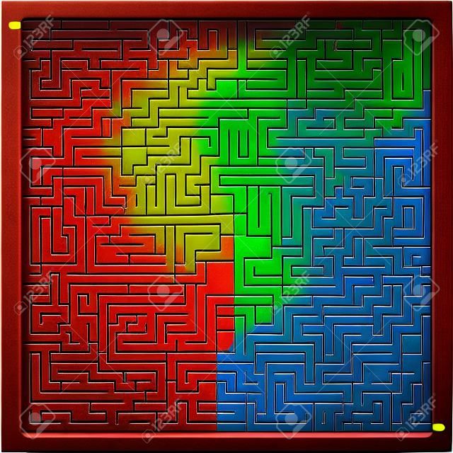 Difficult and hard labirynth, maze, brain teaser, the riddle