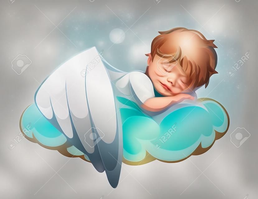 小さな天使を睡眠