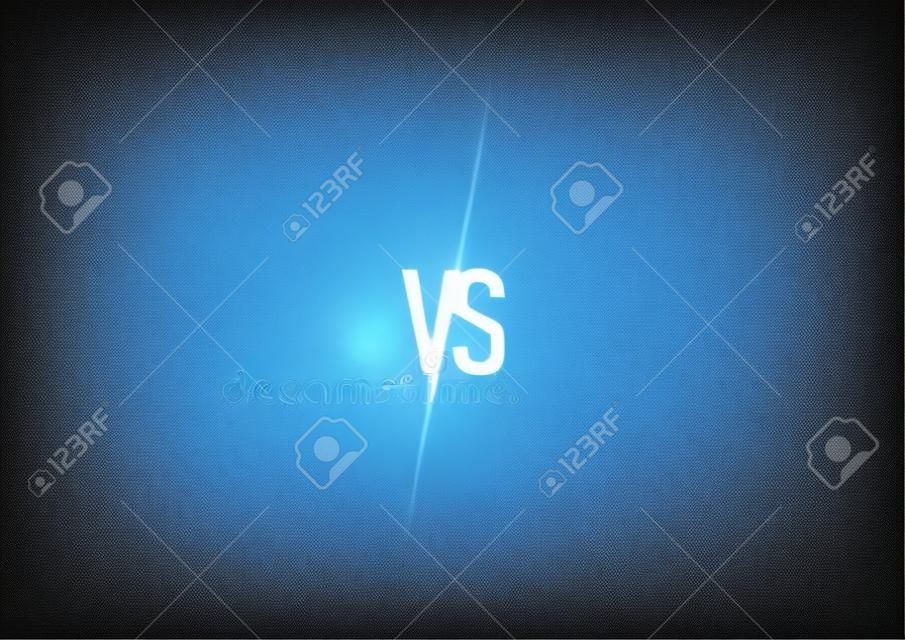 versus  vs letters for sports and fight competition. MMA, UFS, Battle, vs match, game concept competitive vs.Vector illustration