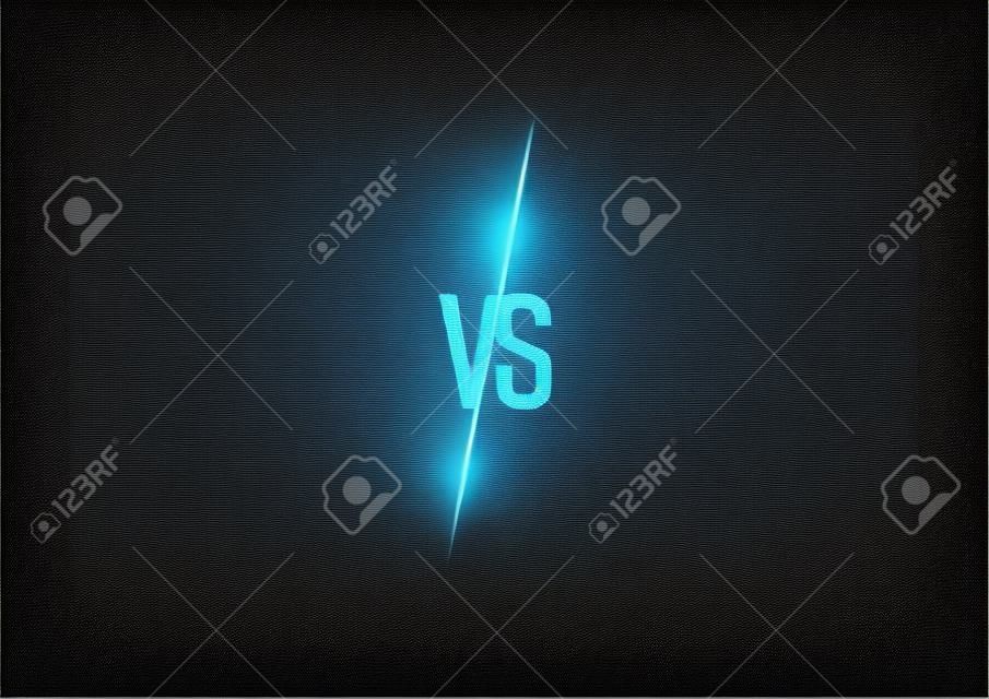 versus  vs letters for sports and fight competition. MMA, UFS, Battle, vs match, game concept competitive vs.Vector illustration