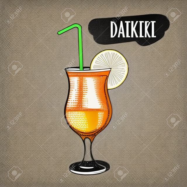 素描雞尾酒和酒精的飲料矢量手工繪製插圖集素描雞尾酒和酒精的飲料矢量手工繪製的插圖