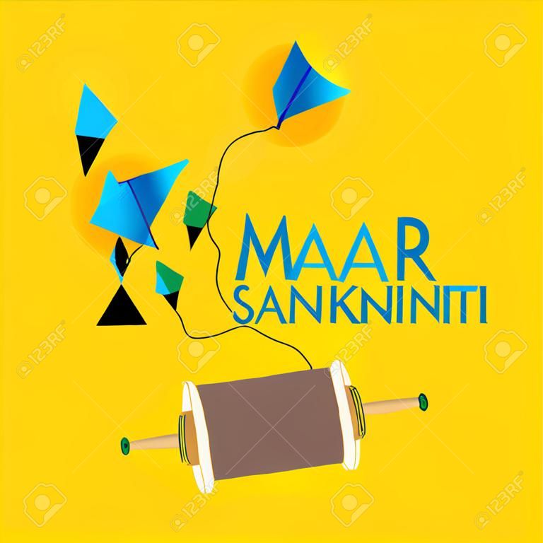 concept créatif de la fête de Makar Sankranti