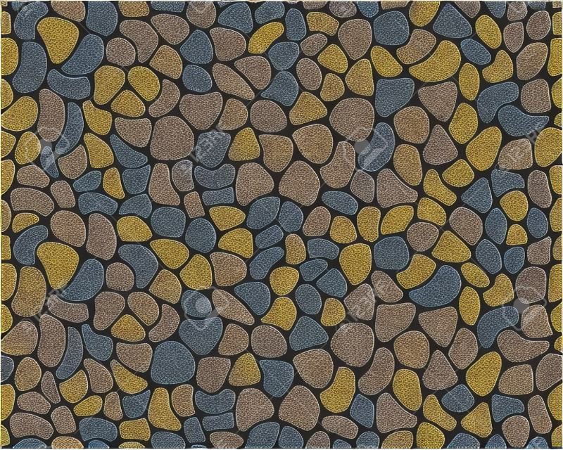 Seamless abstract irregular cobblestone pattern. Vector leather or paving stone texture