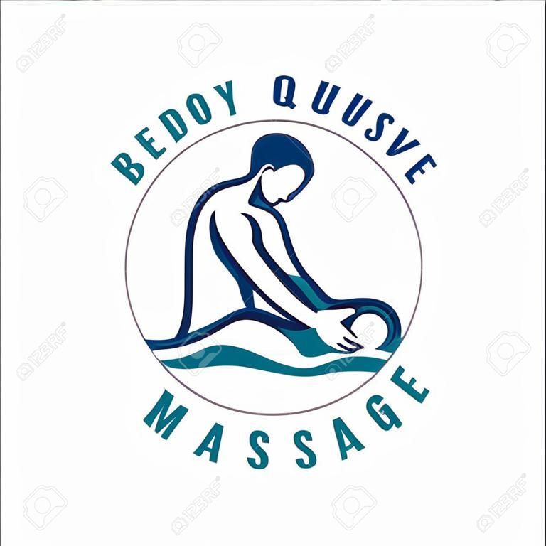 Massagem vetorial ilustração para multi uso como logotipo, t-shirt, propaganda ou outros