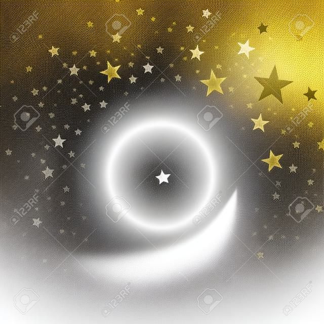 stream gold stars on a white background