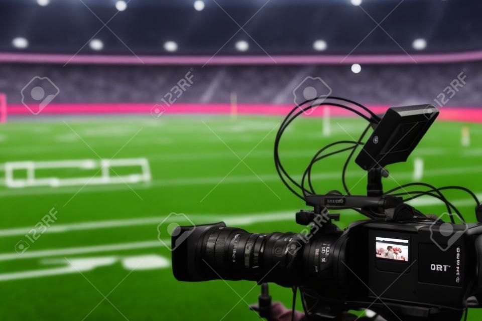 Video-Kamera-Aufnahme in einem Fußballspiel