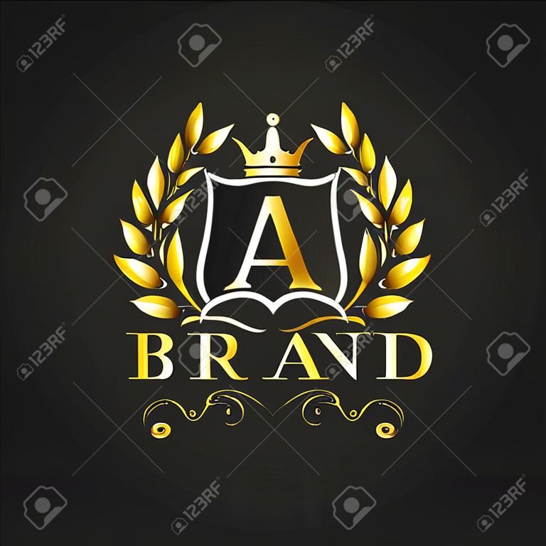 Royal márka logo tervezés luxus logó vektor Eps 10