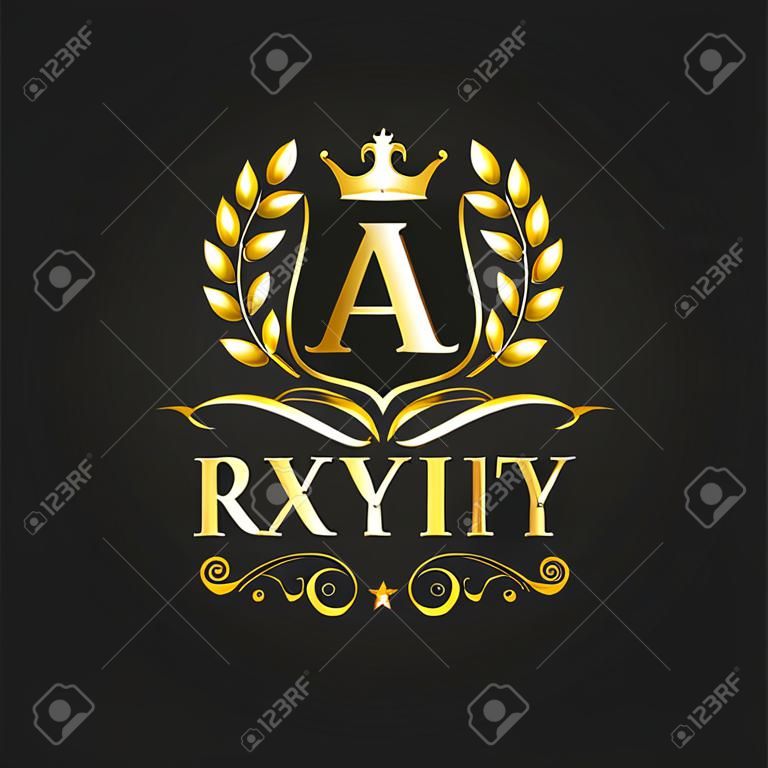 Royal márka logo tervezés luxus logó vektor Eps 10