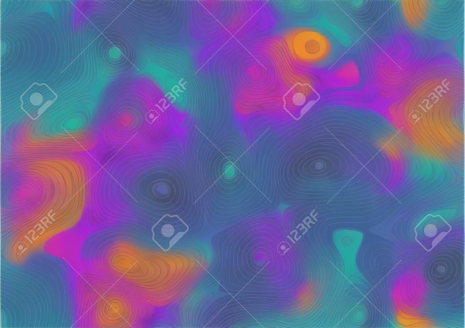 Holographic galaxy. Marble pattern. Unicorn space swirl background. Vector illustration EPS10