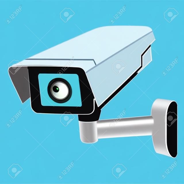 Surveillance camera vector pictogram. Surveillance monitoren. Camera cctv, beveiligingscamera
