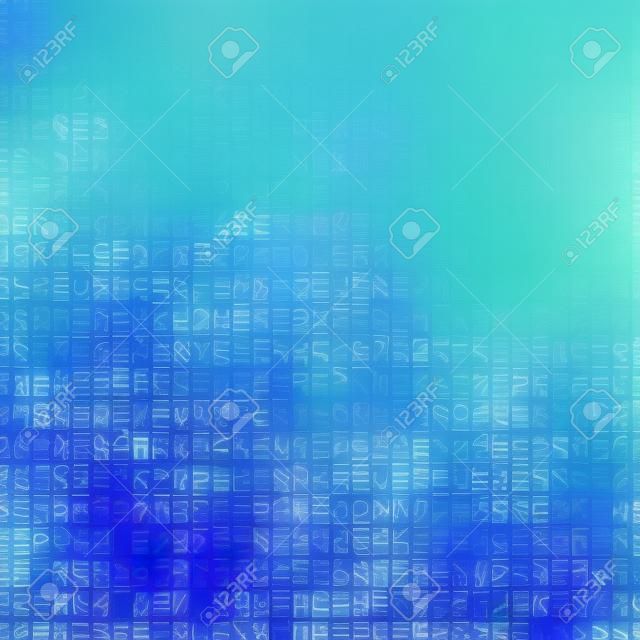 abstrakte digitale Zahlen Hintergrund blau.
