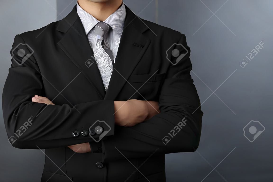 handsome man in black suit