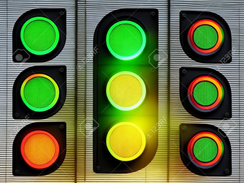 Various traffic light designs