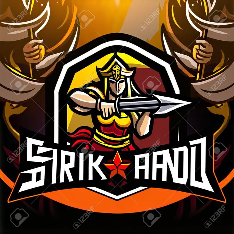 Création de logo de mascotte srikandi esport