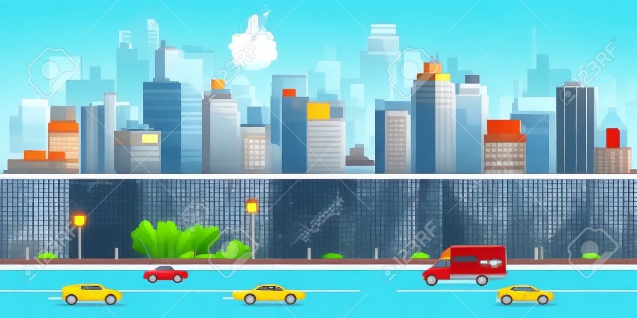 城市游戏背景2D游戏应用
