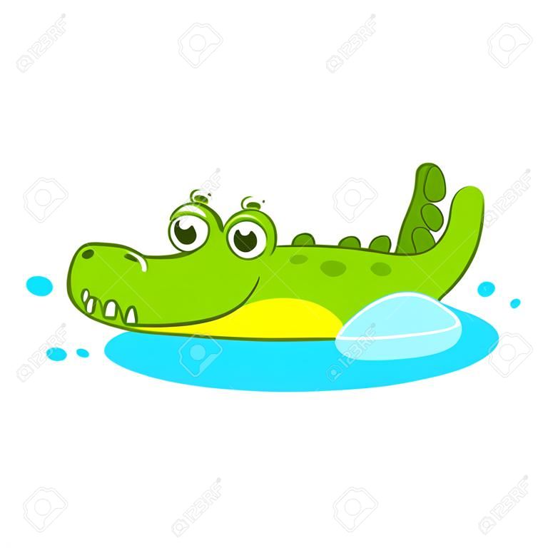 dessin animé alligator