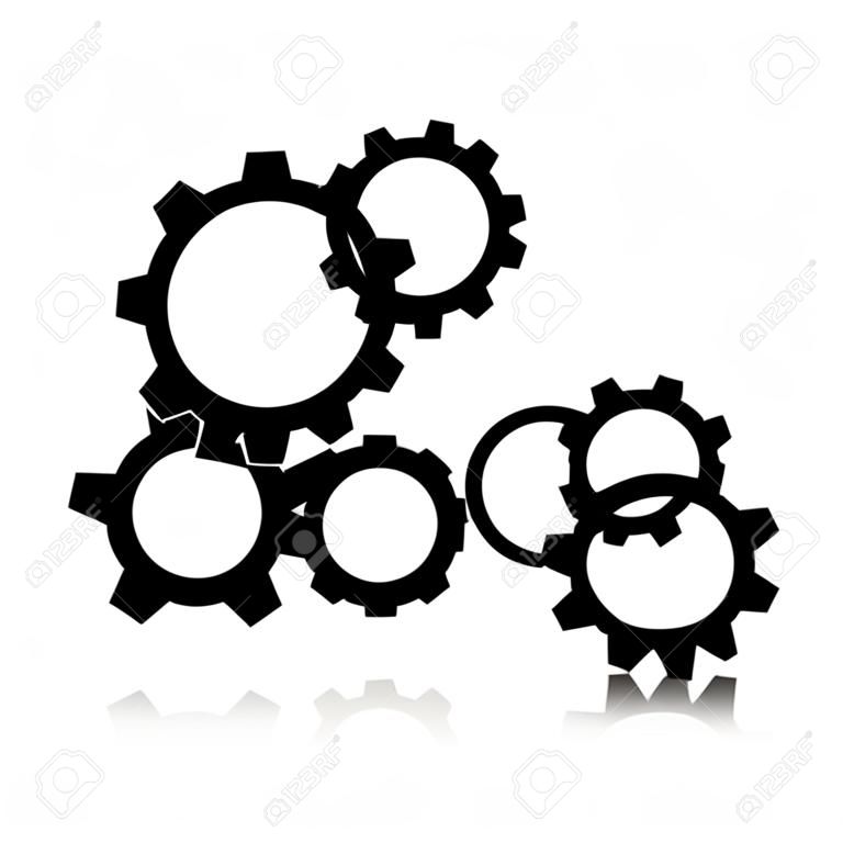 Vector gears icon
