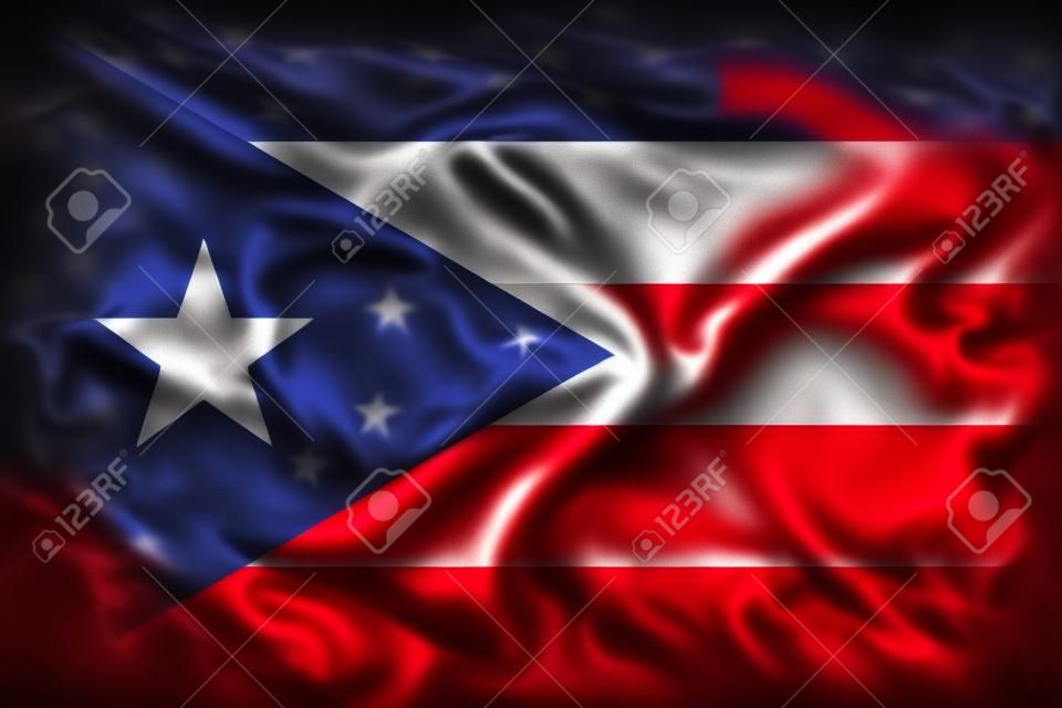  Puerto Rico smoke flag, United States dependent territory flag