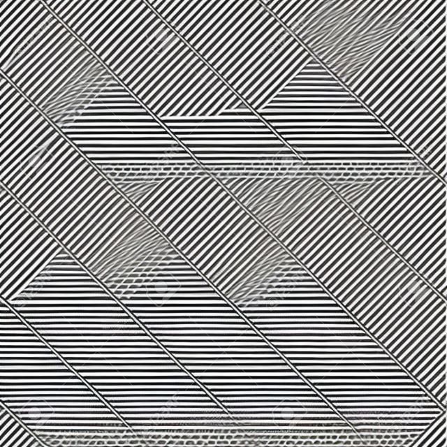 Abstrakcyjny wzór z liniami. Nowoczesna czarno-biała tekstura. Tło wektor