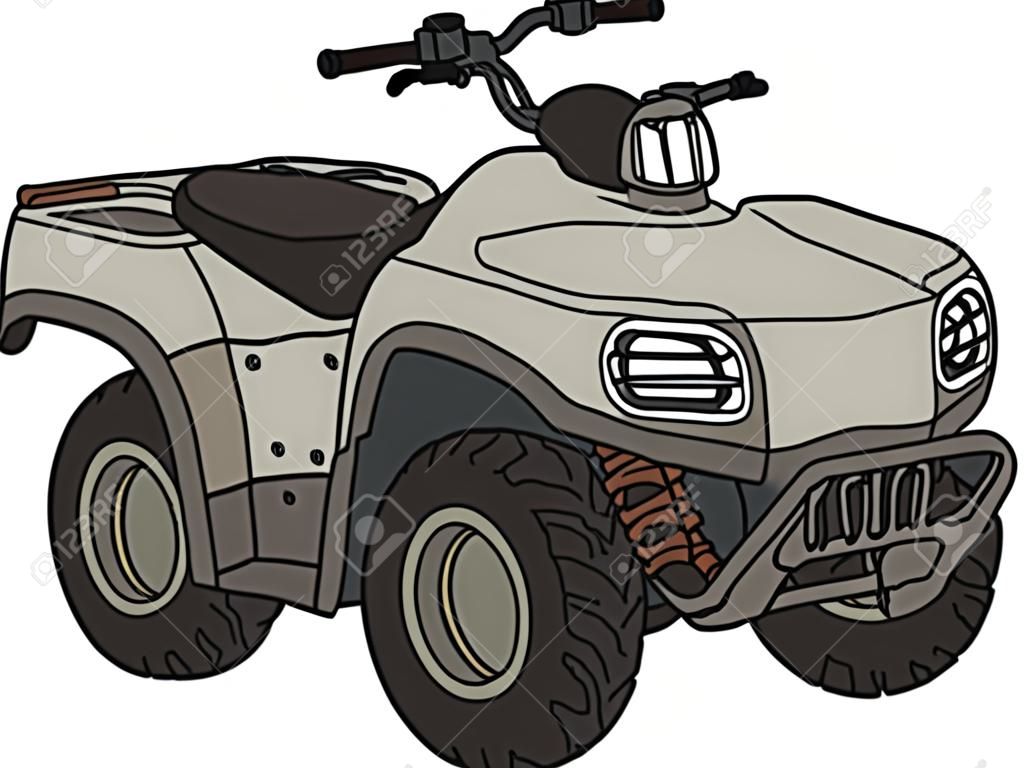 Hand drawing of a funny military ATV - not a real model