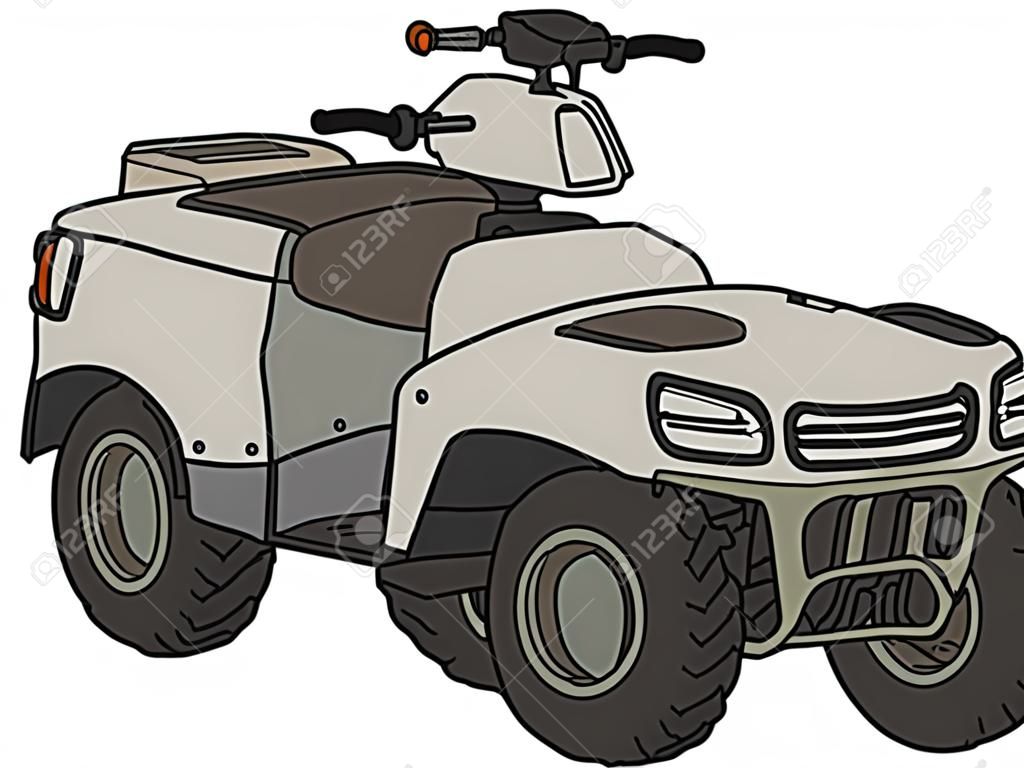 Hand drawing of a funny military ATV - not a real model