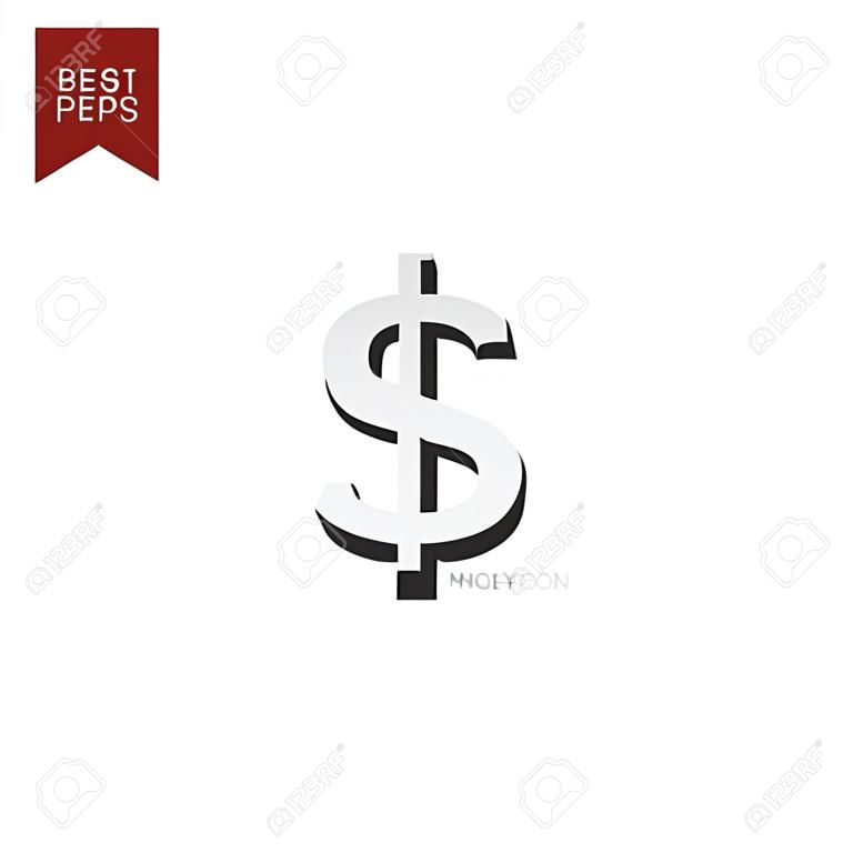 Icono de dinero. Ilustración vectorial de stock