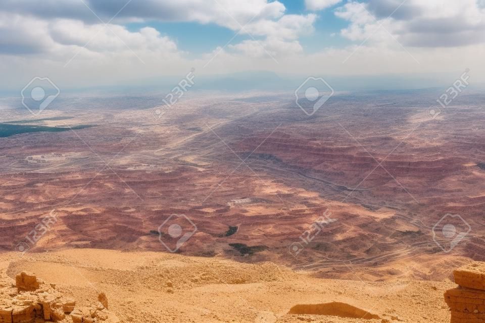 Anzeigen von Promised Land vom Berg Nebo in Jordanien