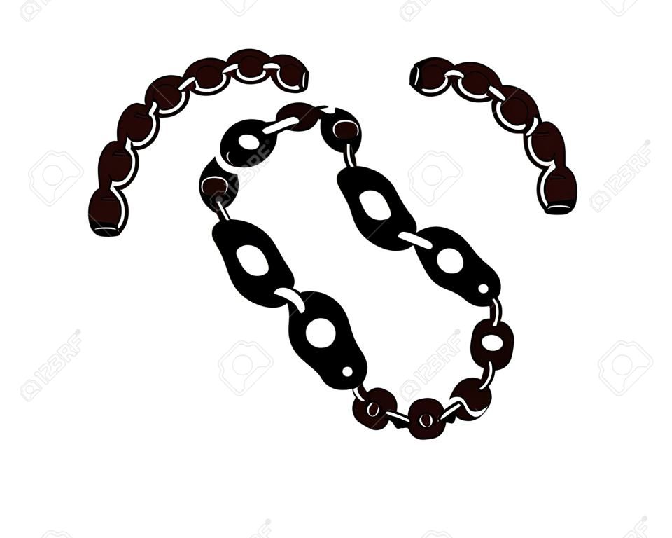 chain logo concept illustration template