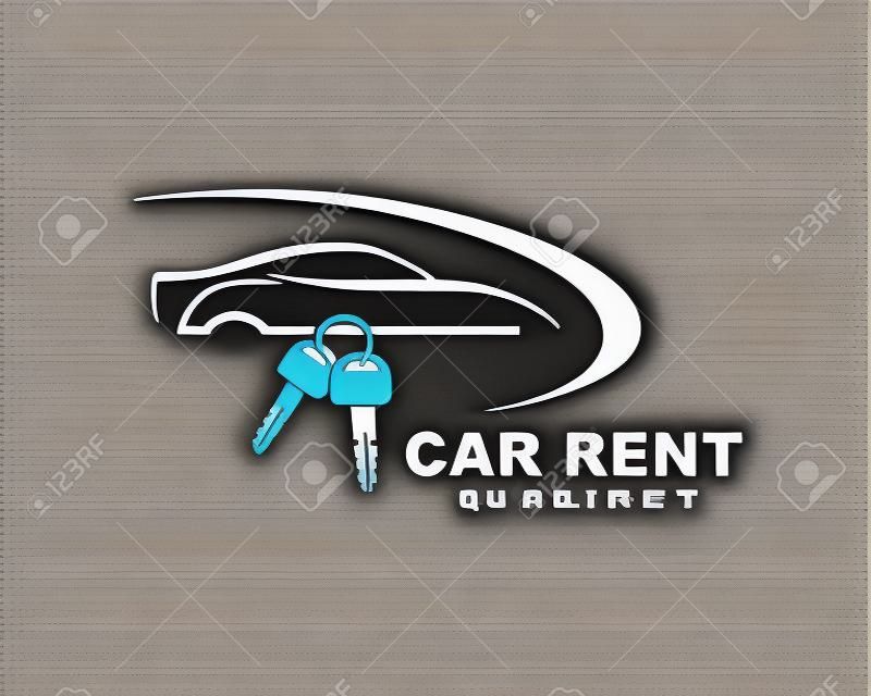 pictogram en logo van car rent vector illusratie ontwerp