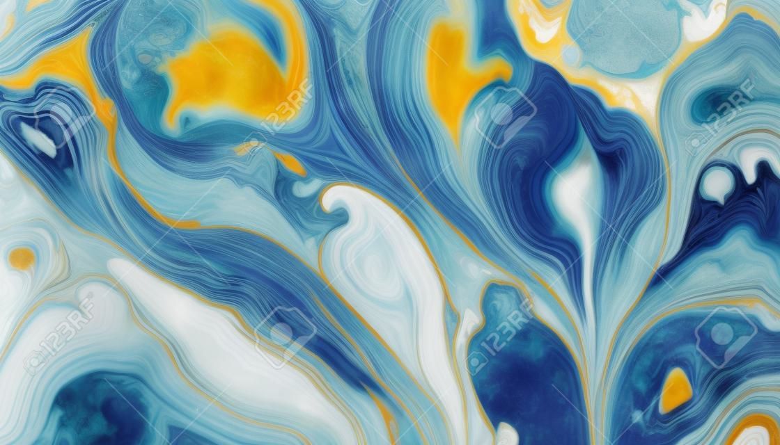 Redemoinhos de mármore ou as ondulações da ágata. Textura de mármore líquido. Arte fluida. ondas abstratas