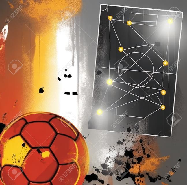 Soccer / Football design template,free copy space, vector 