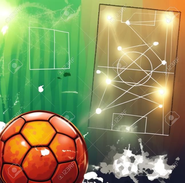 Soccer / Football design template,free copy space, vector 