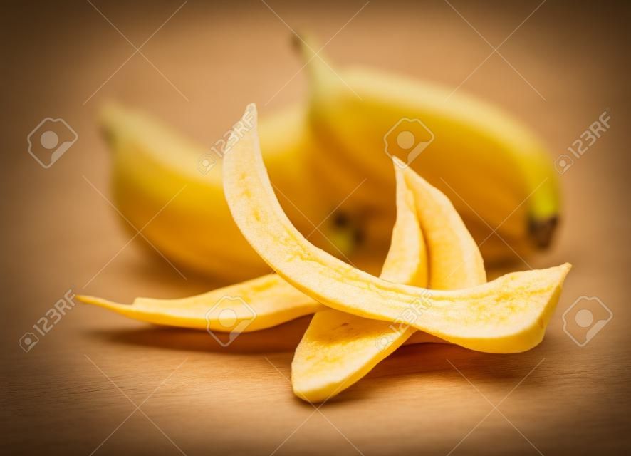 sweet banana crisps  isolated on white background