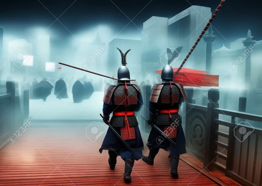concept of the way Eastern philosophy, the samurai in sity