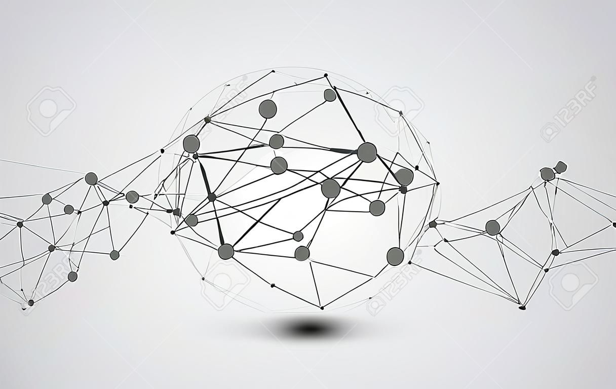 Globale Netzwerkverbindung abstrakter Technologiehintergrund globales Geschäftsinnovationskonzept