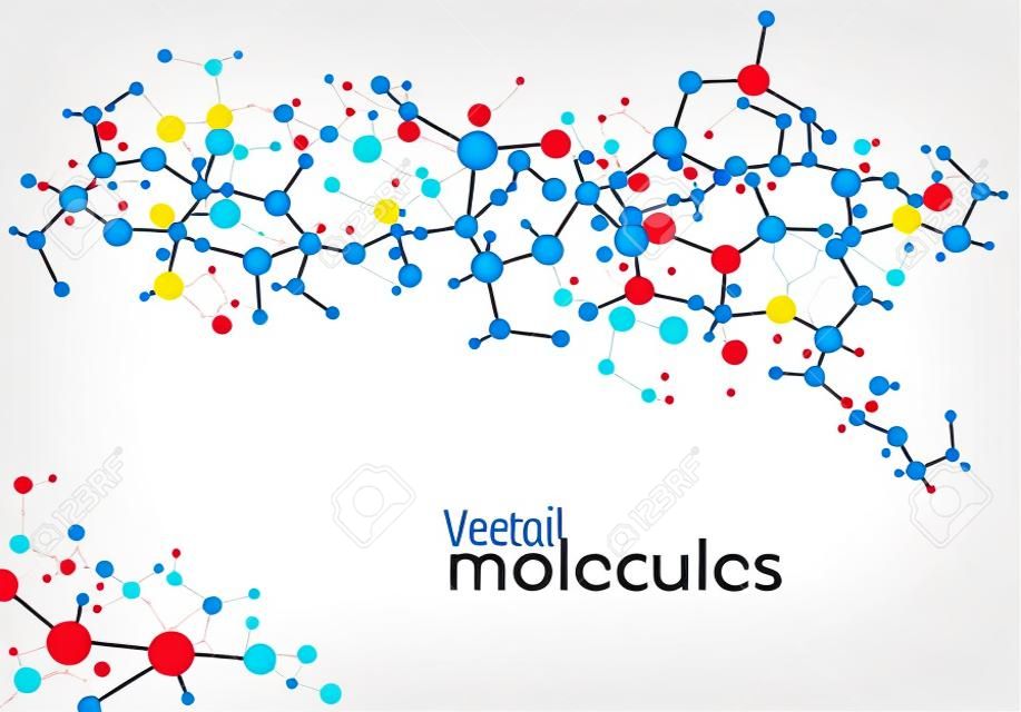 Abstract molecules medical (Vector illustration).