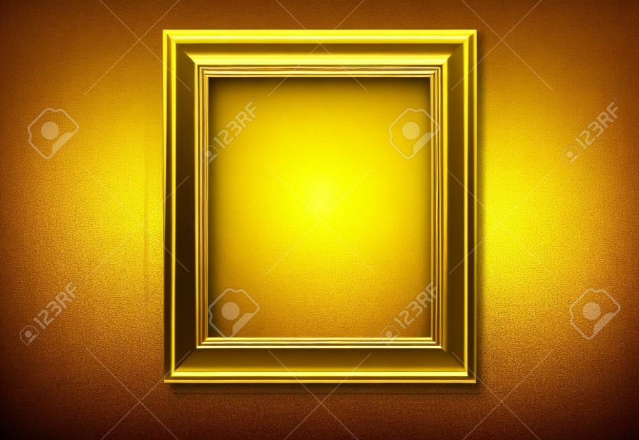 Cornice dorata e foto della parete