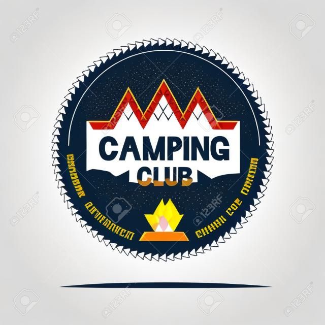 Fire Camp Vector Logo Ícone Royalty Free SVG, Cliparts, Vetores, e