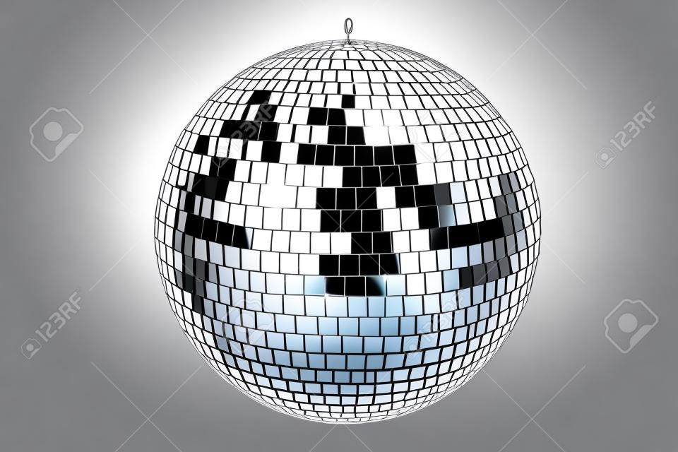 Disco Ball, Изолированных На Белом. Элегантный Блестящий Диско Шар 3D  Иллюстрации. Фотография, картинки, изображения и сток-фотография без  роялти. Image 24743967