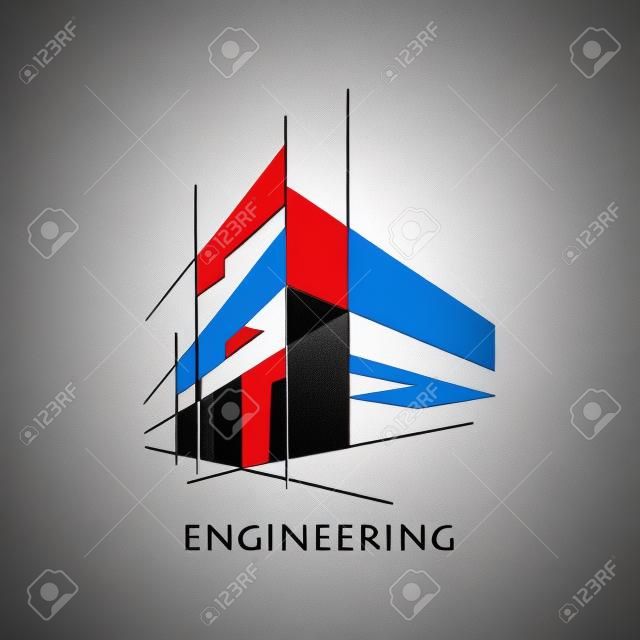 design, construction logo