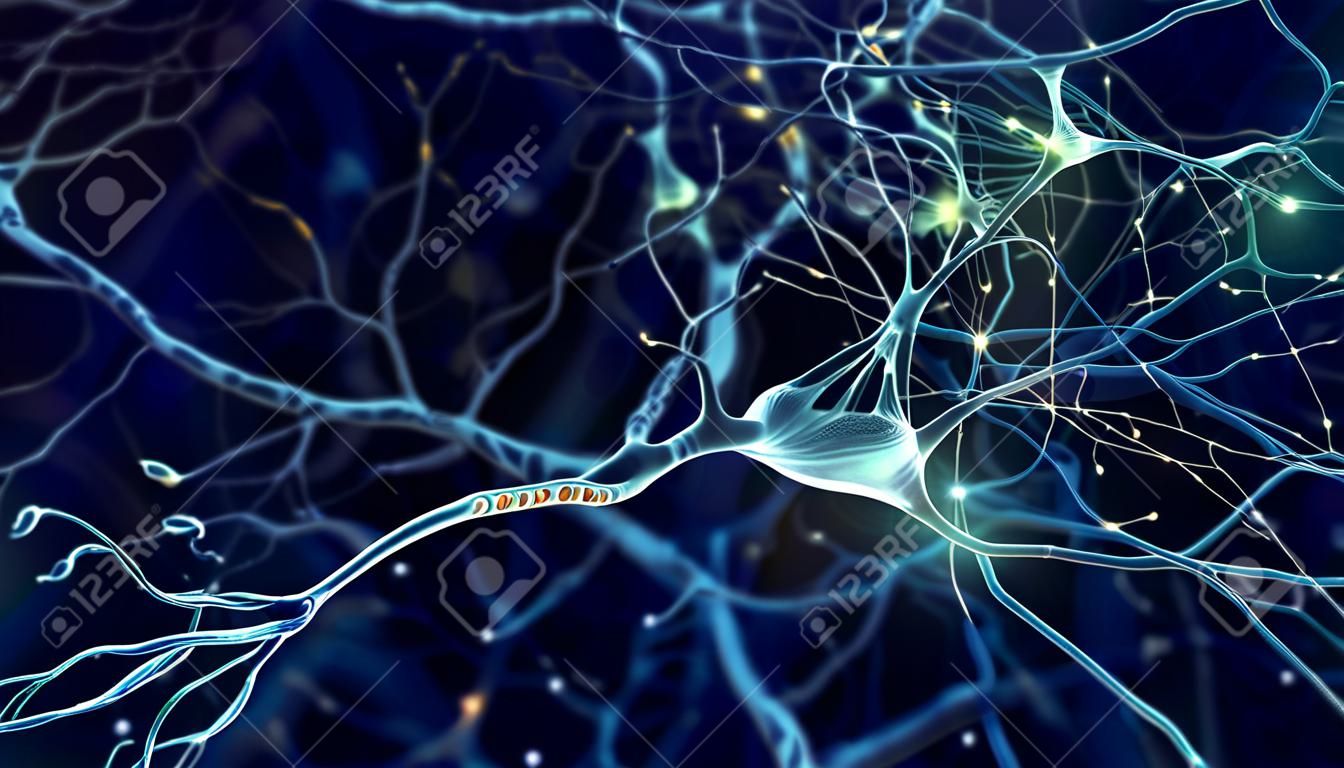 Conceito de células de neurônios